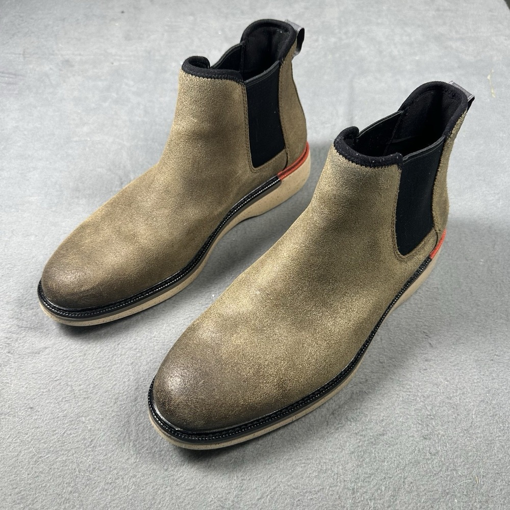 Cole Haan Grand Ambition Chelsea Boots Mens 9M Brown Birch Suede Grand 360